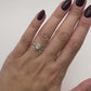 Oval Engagement Ring with Halo - Natural Diamonds