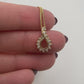 Unique Pendant 14k Yellow Gold with Natural Diamonds